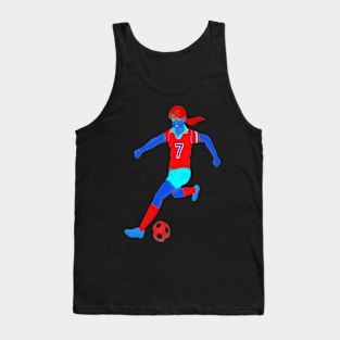 NEON GIRL SOCCER PLAYER Tank Top